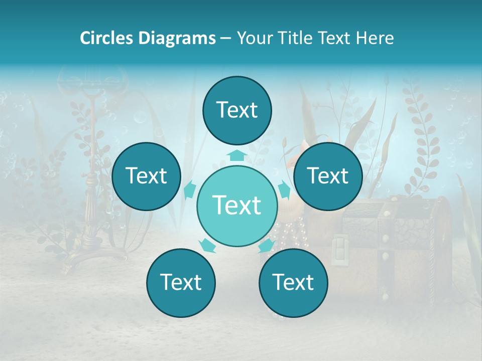 Ilustracja Dno Kufer PowerPoint Template