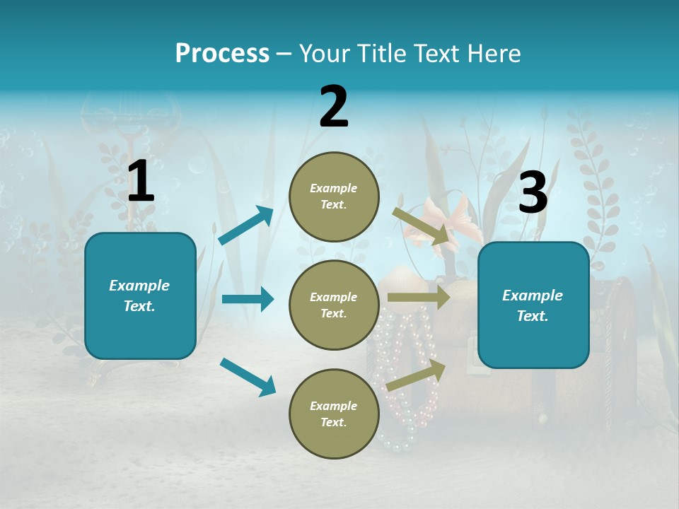 Ilustracja Dno Kufer PowerPoint Template