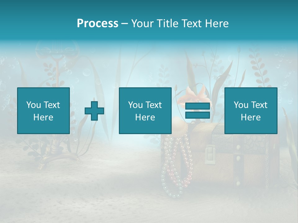 Ilustracja Dno Kufer PowerPoint Template