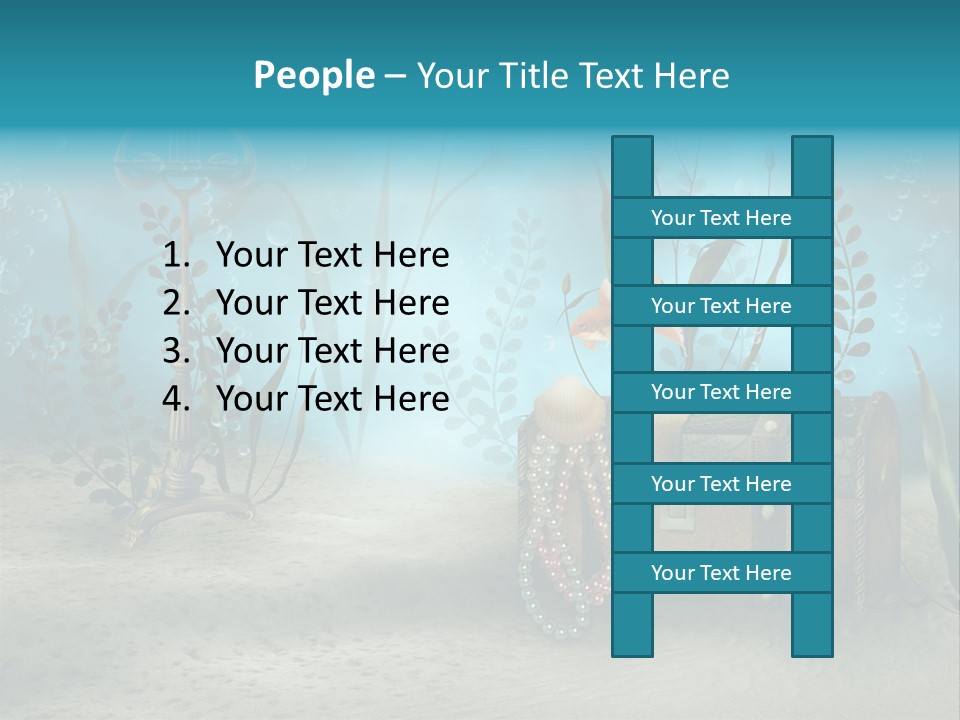 Ilustracja Dno Kufer PowerPoint Template