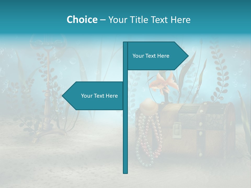 Ilustracja Dno Kufer PowerPoint Template