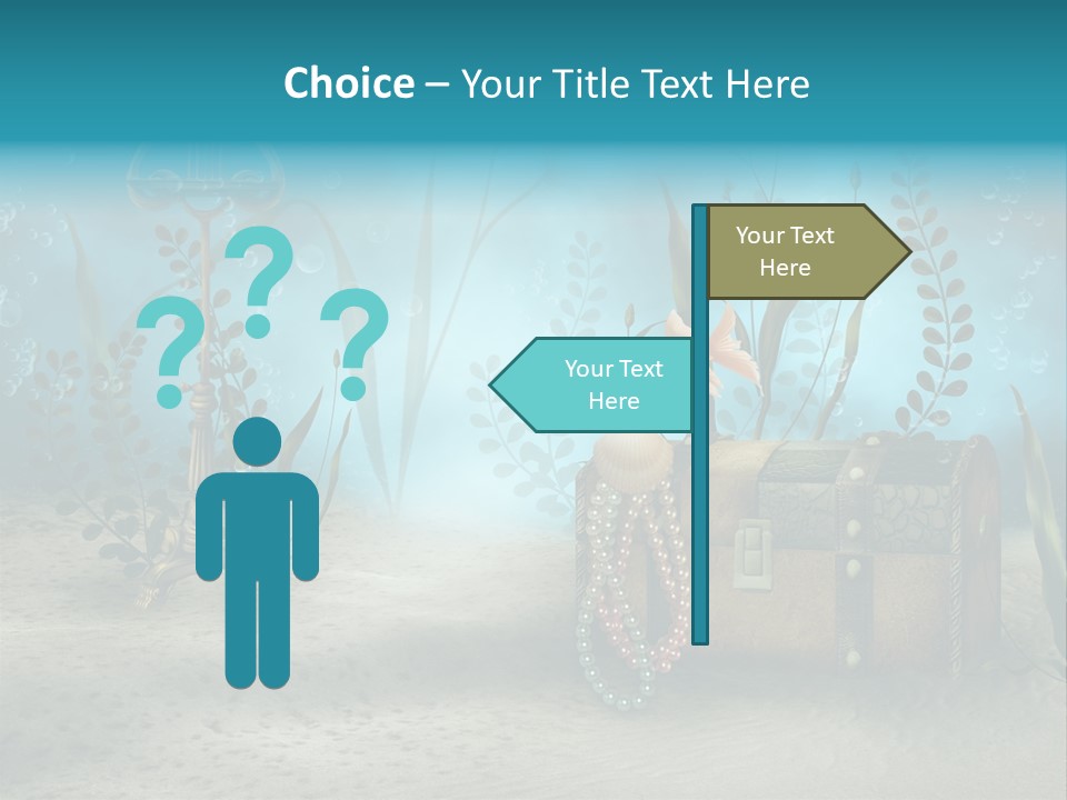 Ilustracja Dno Kufer PowerPoint Template