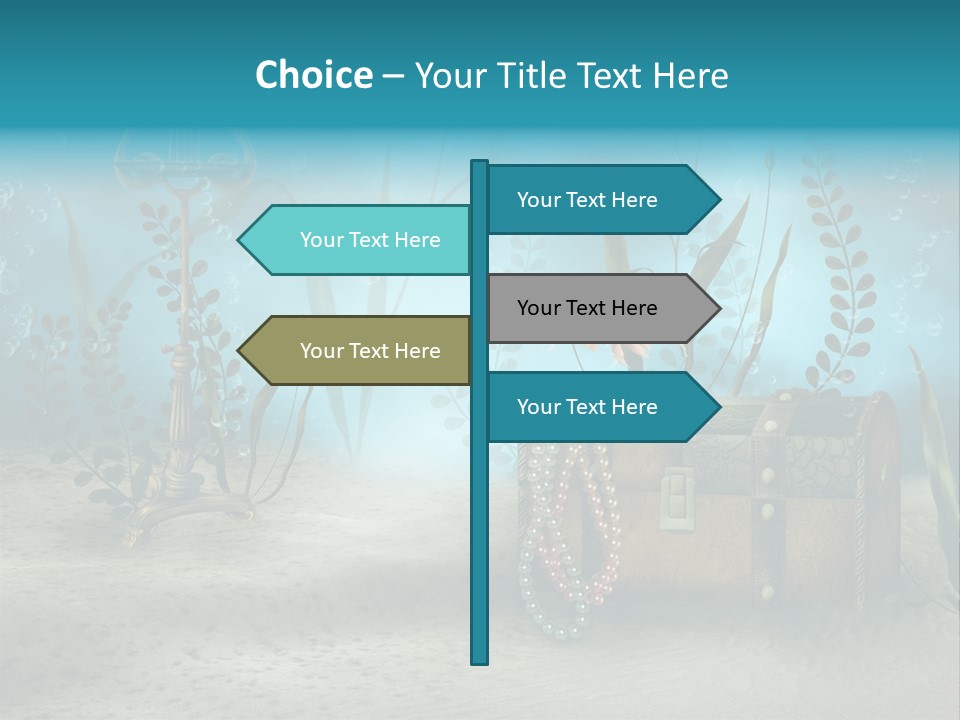 Ilustracja Dno Kufer PowerPoint Template
