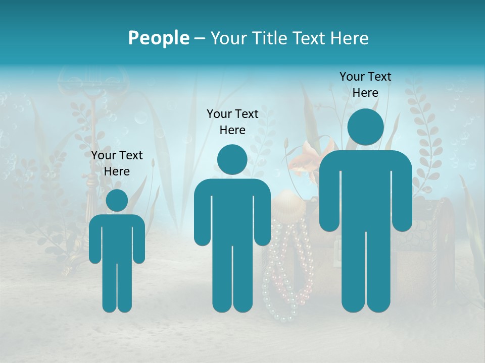 Ilustracja Dno Kufer PowerPoint Template