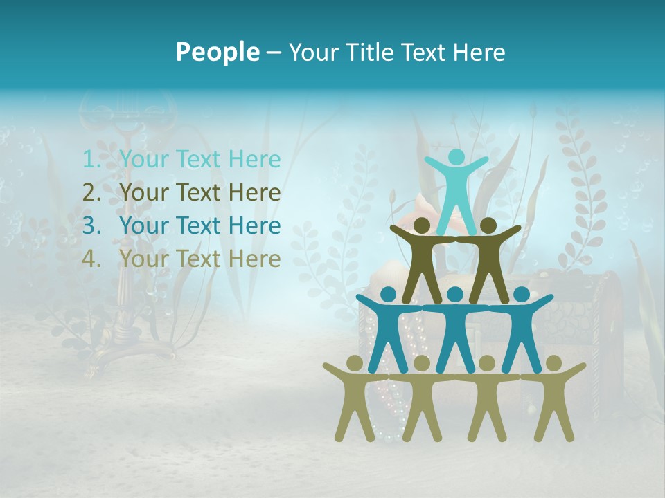 Ilustracja Dno Kufer PowerPoint Template