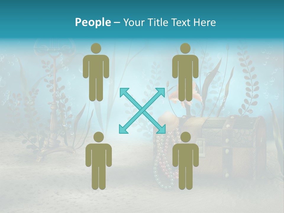 Ilustracja Dno Kufer PowerPoint Template