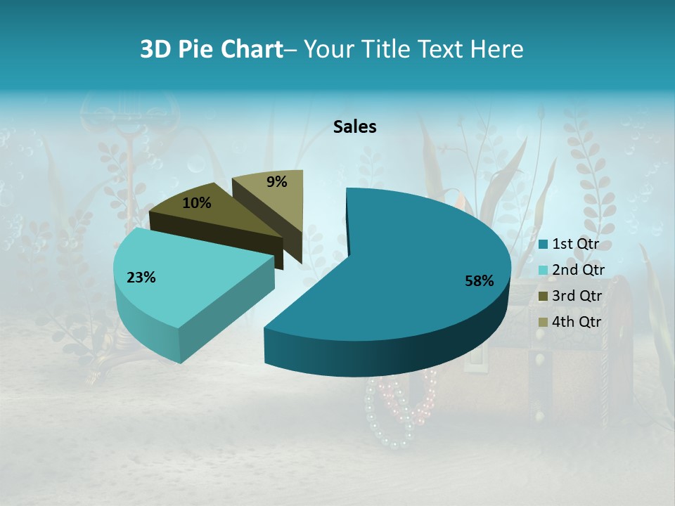 Ilustracja Dno Kufer PowerPoint Template