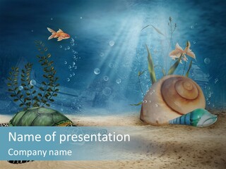 Ruiny Piasek Zatopiony PowerPoint Template