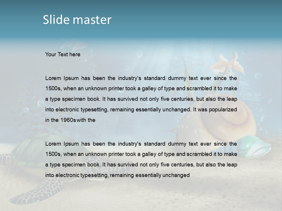 Ruiny Piasek Zatopiony PowerPoint Template