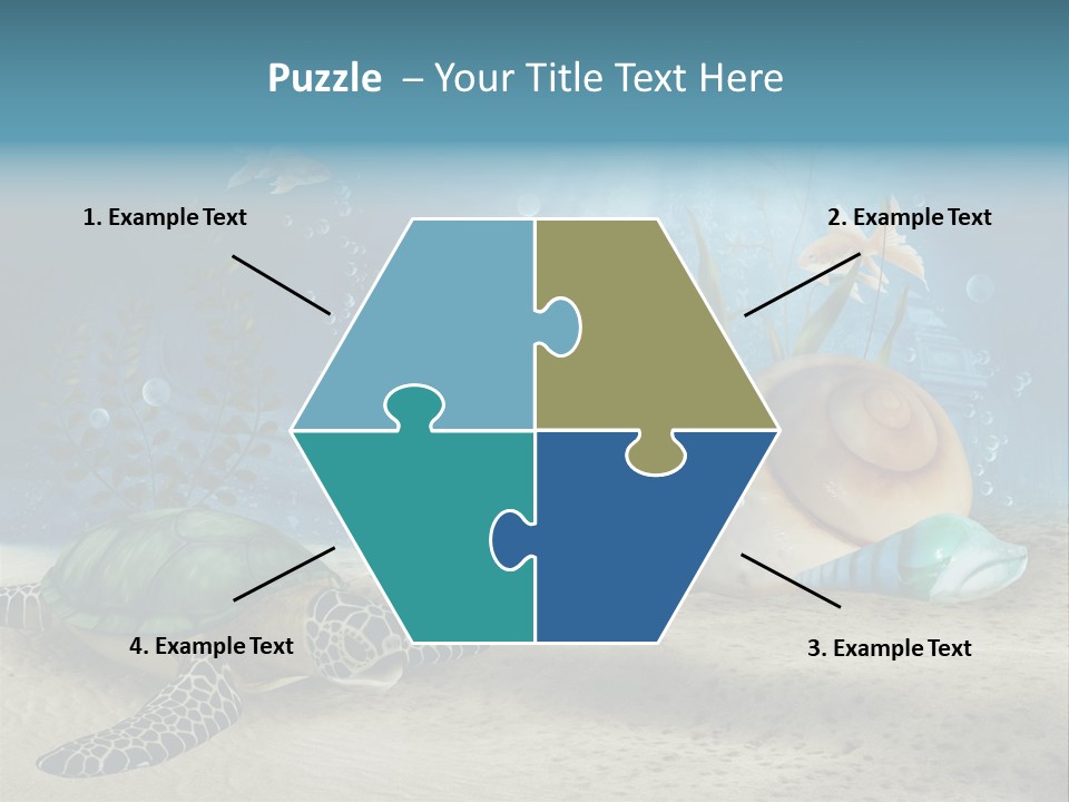 Ruiny Piasek Zatopiony PowerPoint Template