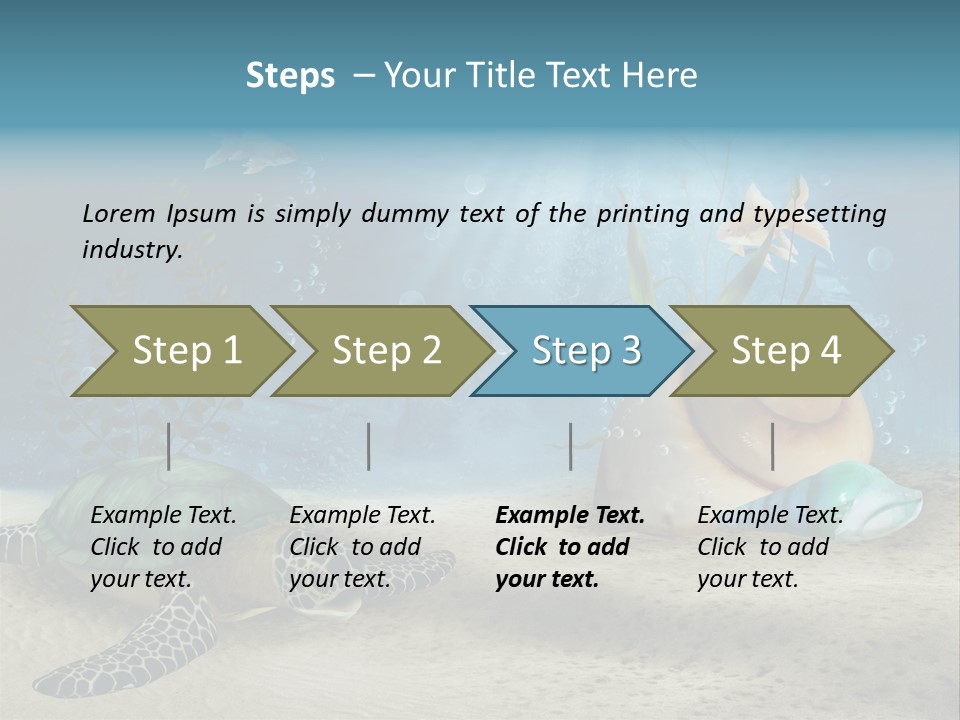 Ruiny Piasek Zatopiony PowerPoint Template