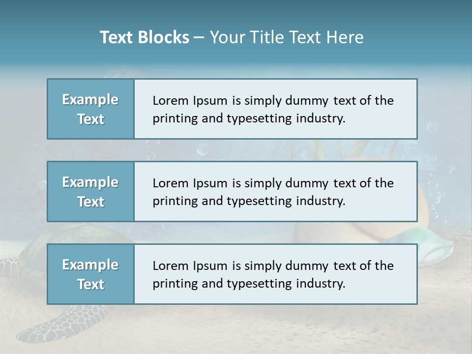 Ruiny Piasek Zatopiony PowerPoint Template