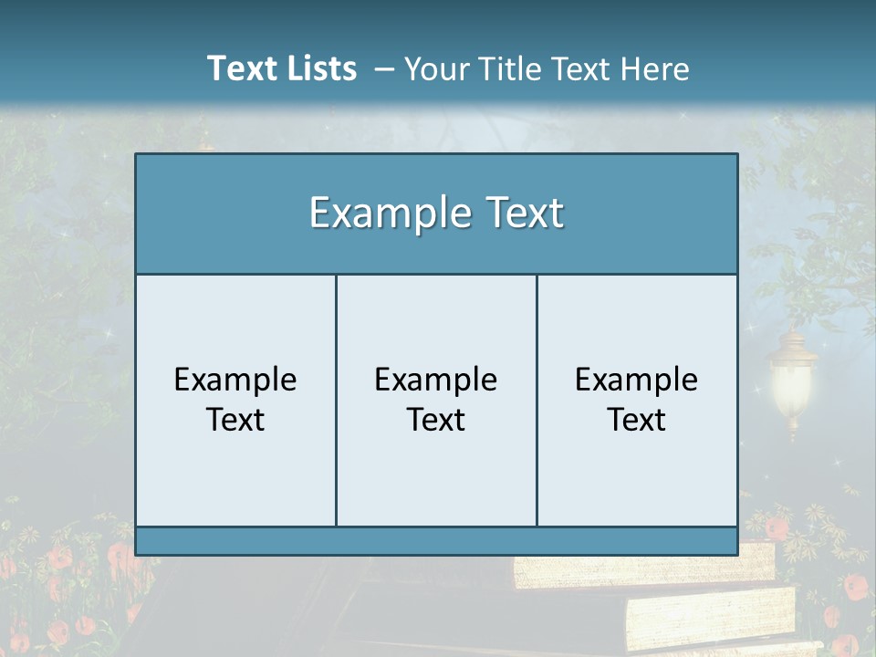 Zielony Kwiat Polana PowerPoint Template