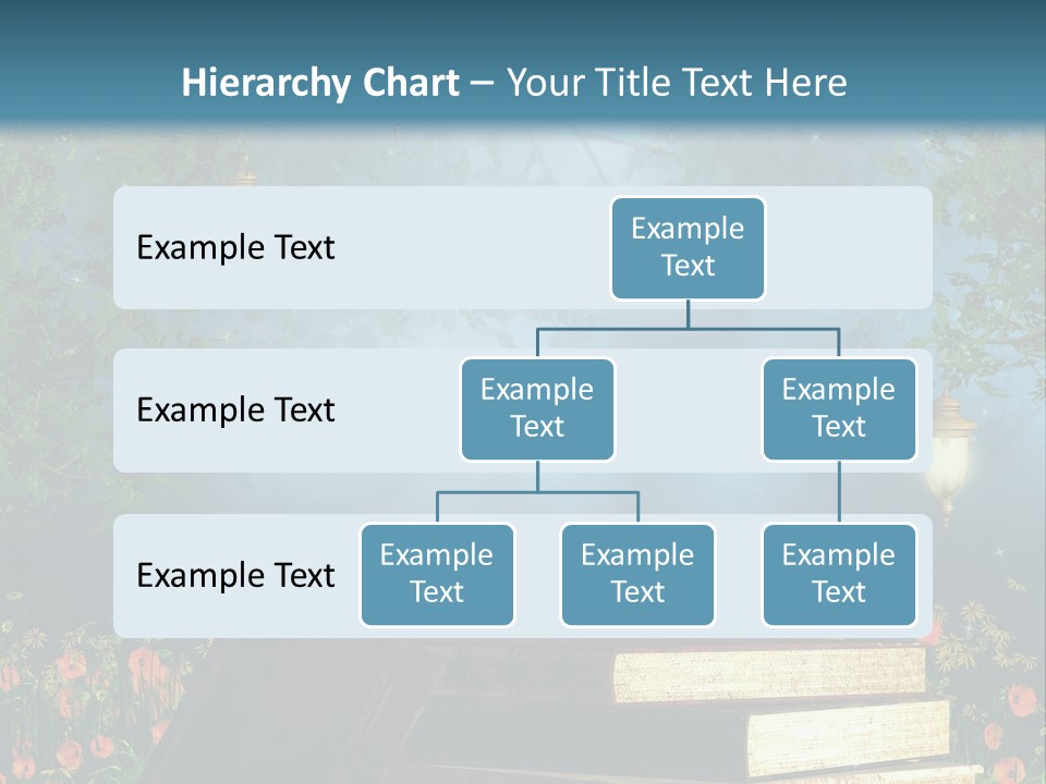 Zielony Kwiat Polana PowerPoint Template