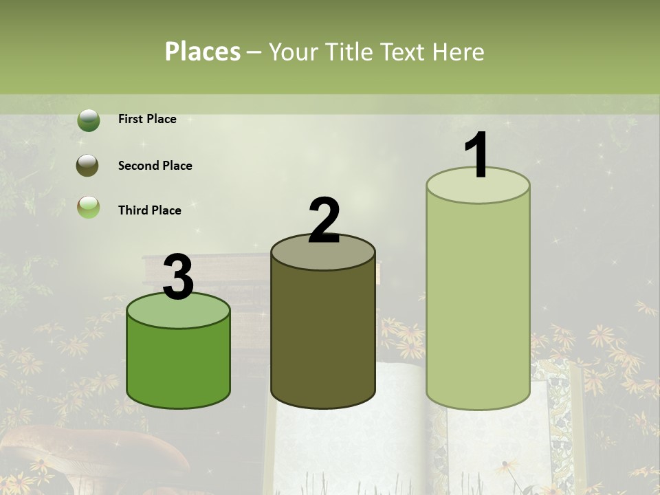 Fantasy Las Zaczarowany PowerPoint Template