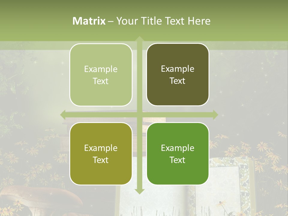 Fantasy Las Zaczarowany PowerPoint Template