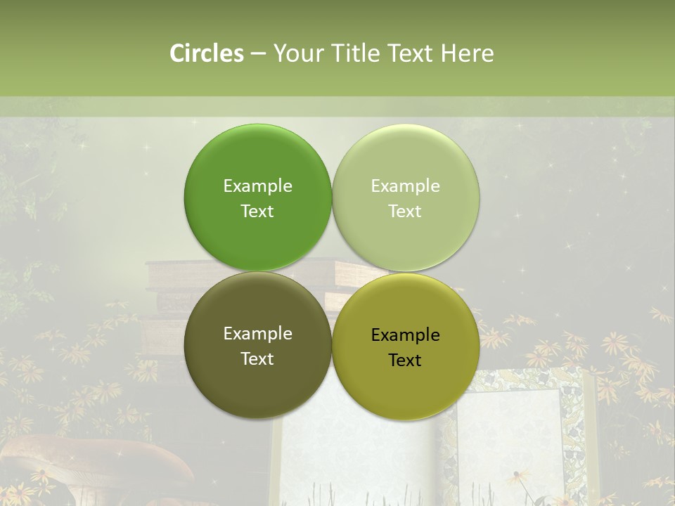Fantasy Las Zaczarowany PowerPoint Template