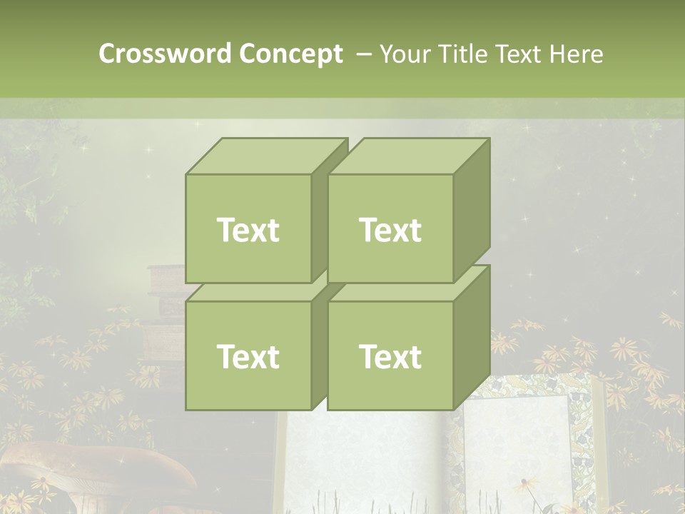 Fantasy Las Zaczarowany PowerPoint Template