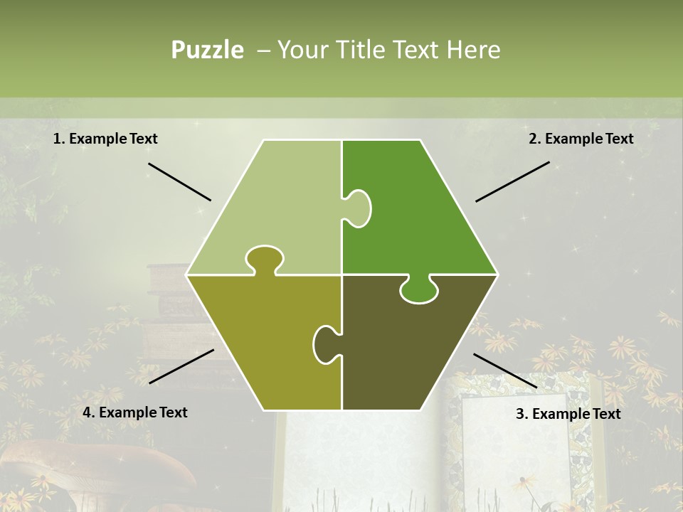 Fantasy Las Zaczarowany PowerPoint Template