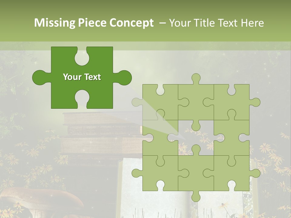 Fantasy Las Zaczarowany PowerPoint Template