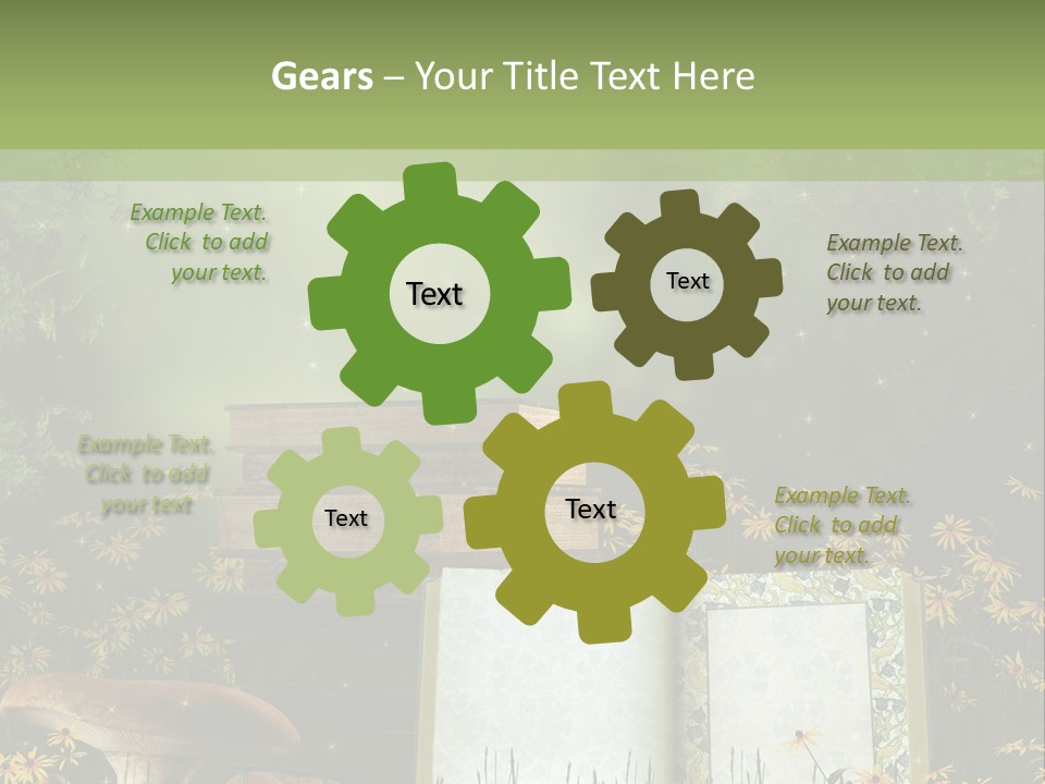 Fantasy Las Zaczarowany PowerPoint Template