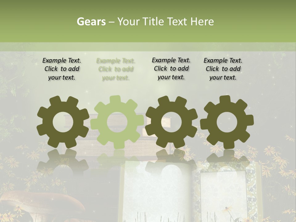 Fantasy Las Zaczarowany PowerPoint Template