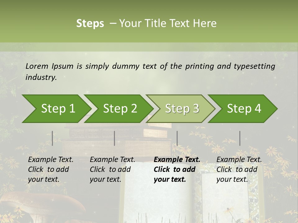Fantasy Las Zaczarowany PowerPoint Template