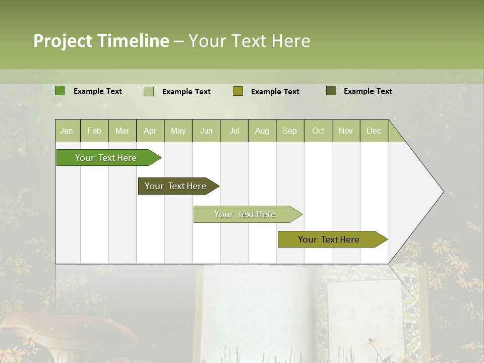 Fantasy Las Zaczarowany PowerPoint Template