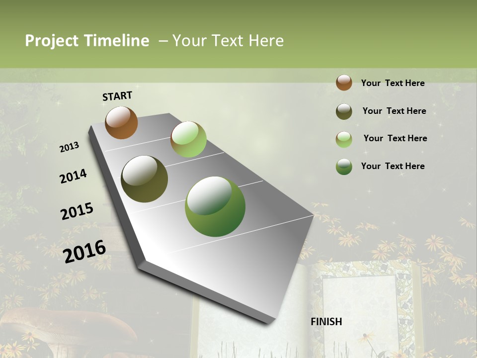 Fantasy Las Zaczarowany PowerPoint Template