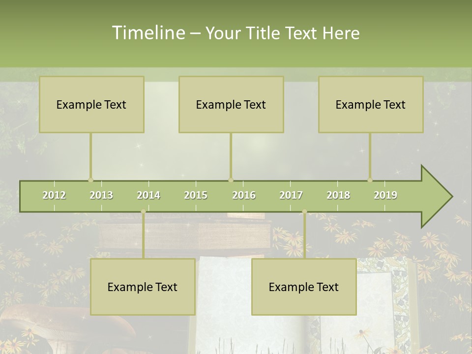 Fantasy Las Zaczarowany PowerPoint Template