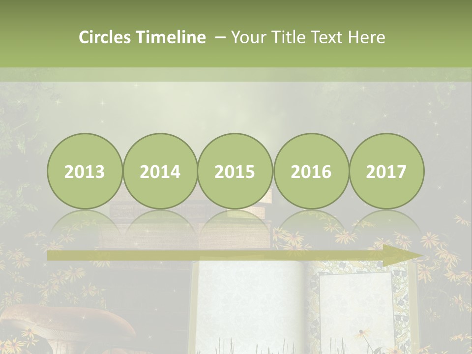 Fantasy Las Zaczarowany PowerPoint Template