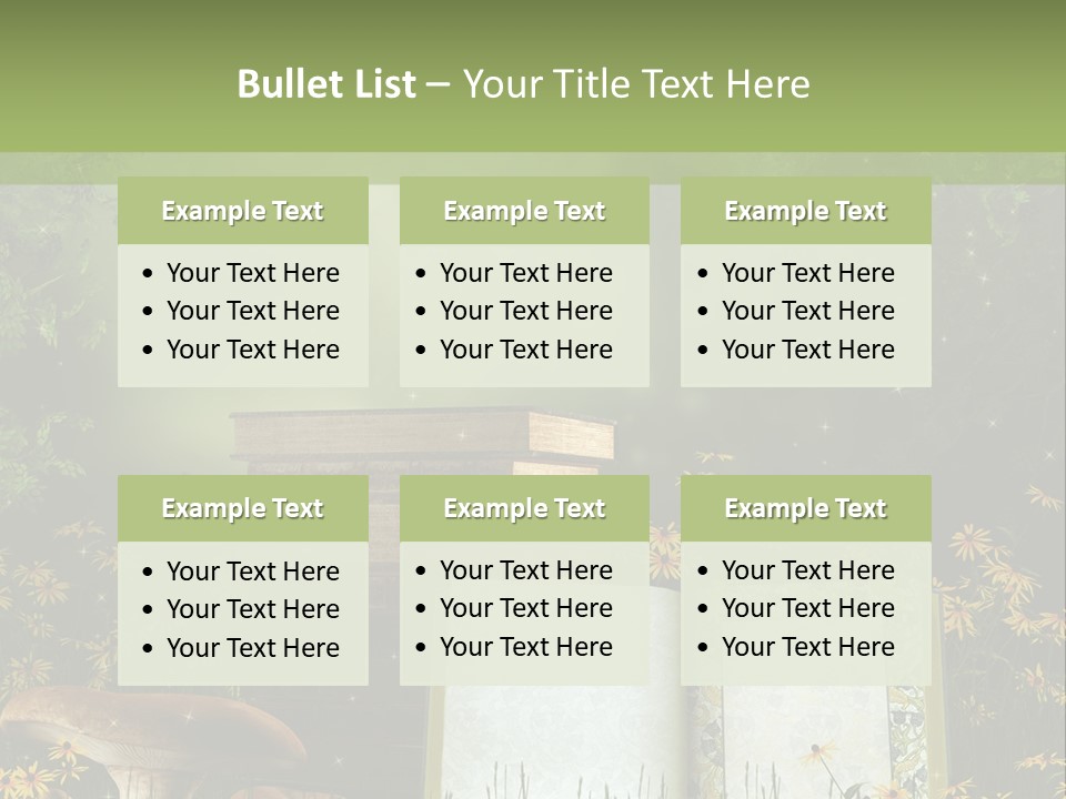 Fantasy Las Zaczarowany PowerPoint Template