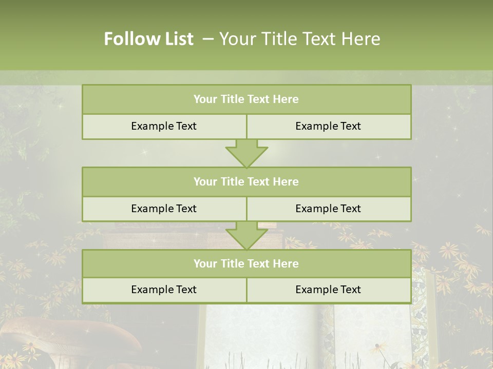 Fantasy Las Zaczarowany PowerPoint Template