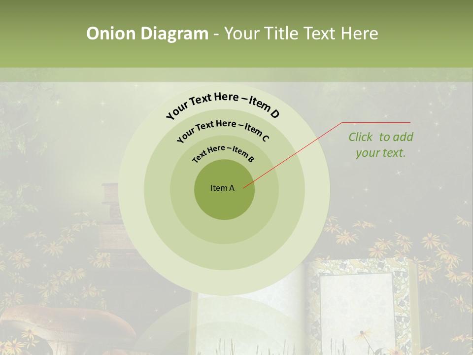 Fantasy Las Zaczarowany PowerPoint Template