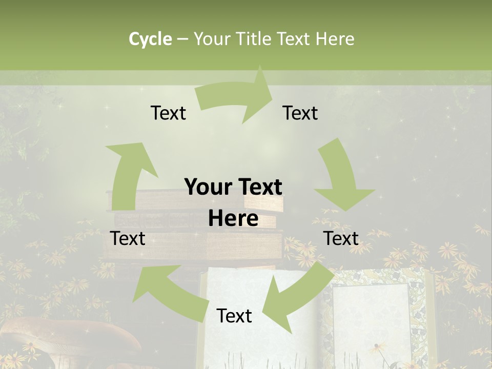 Fantasy Las Zaczarowany PowerPoint Template