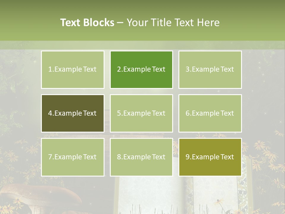 Fantasy Las Zaczarowany PowerPoint Template