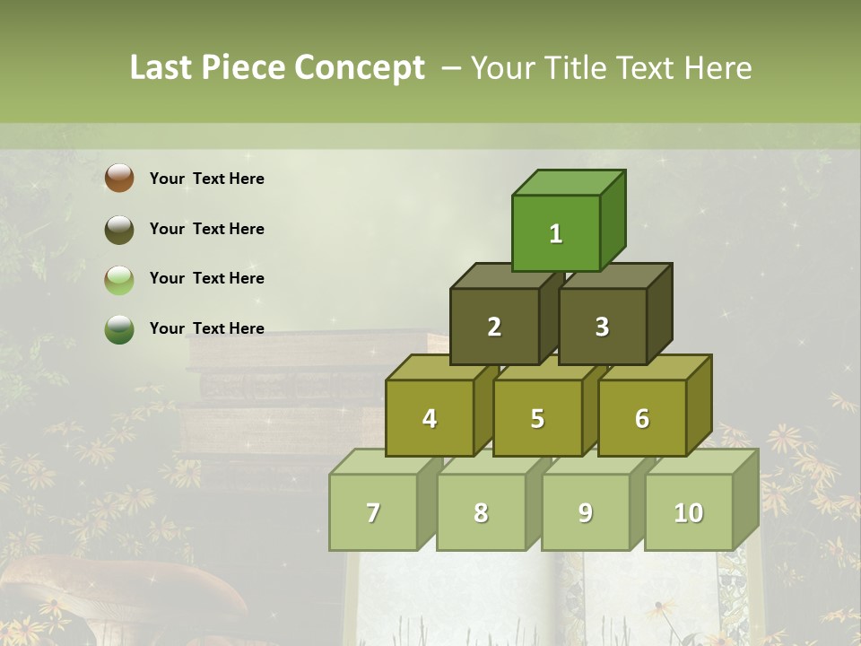 Fantasy Las Zaczarowany PowerPoint Template