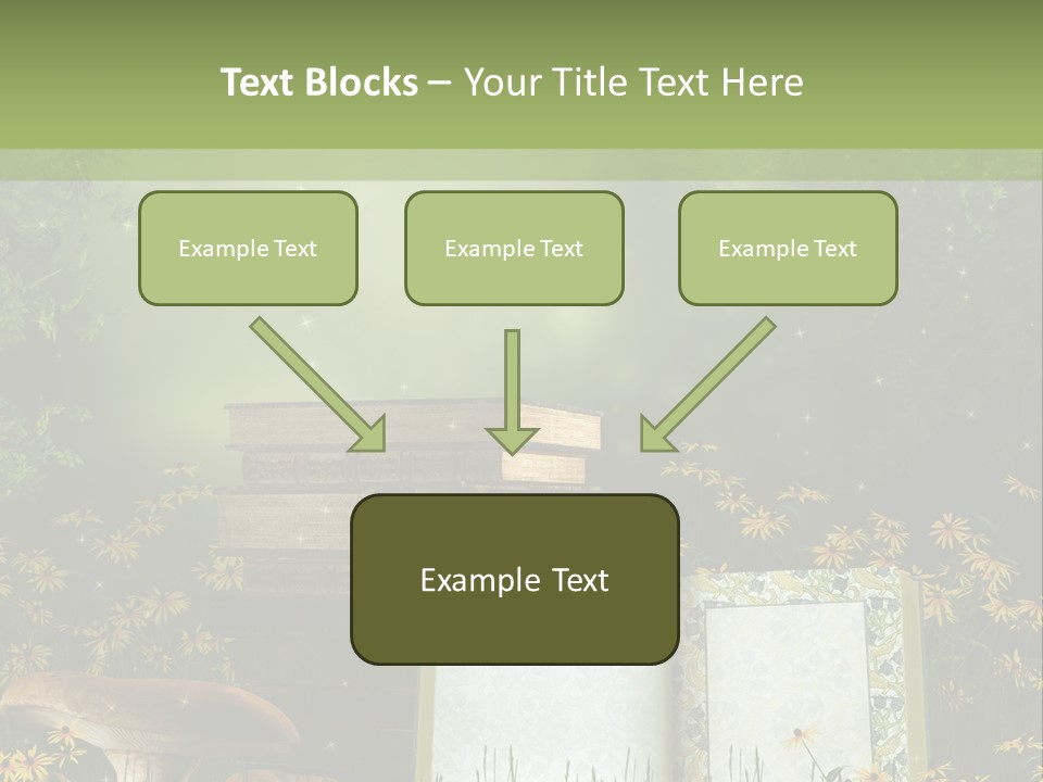 Fantasy Las Zaczarowany PowerPoint Template