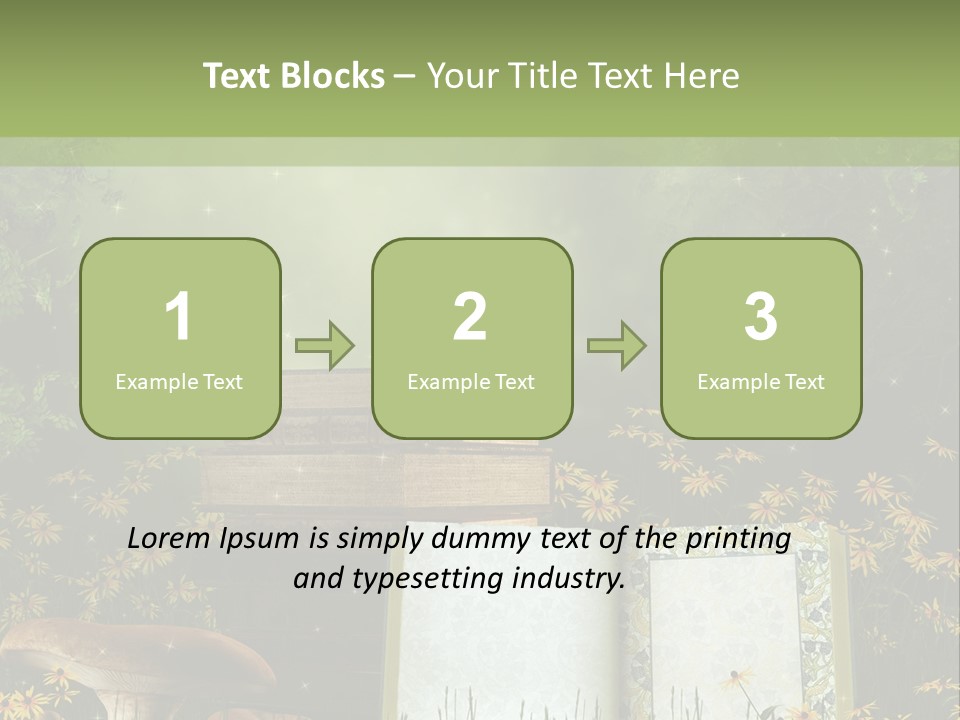 Fantasy Las Zaczarowany PowerPoint Template