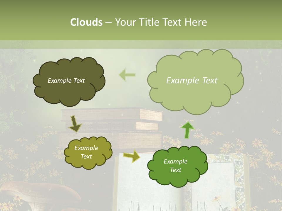 Fantasy Las Zaczarowany PowerPoint Template