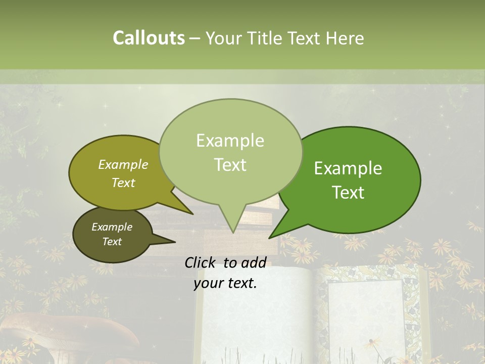 Fantasy Las Zaczarowany PowerPoint Template