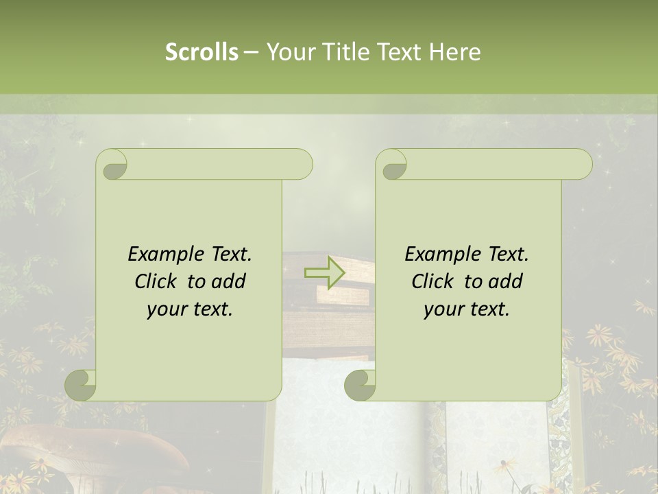 Fantasy Las Zaczarowany PowerPoint Template