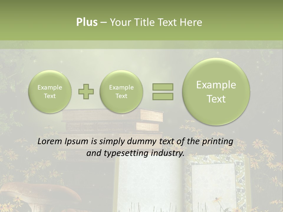 Fantasy Las Zaczarowany PowerPoint Template