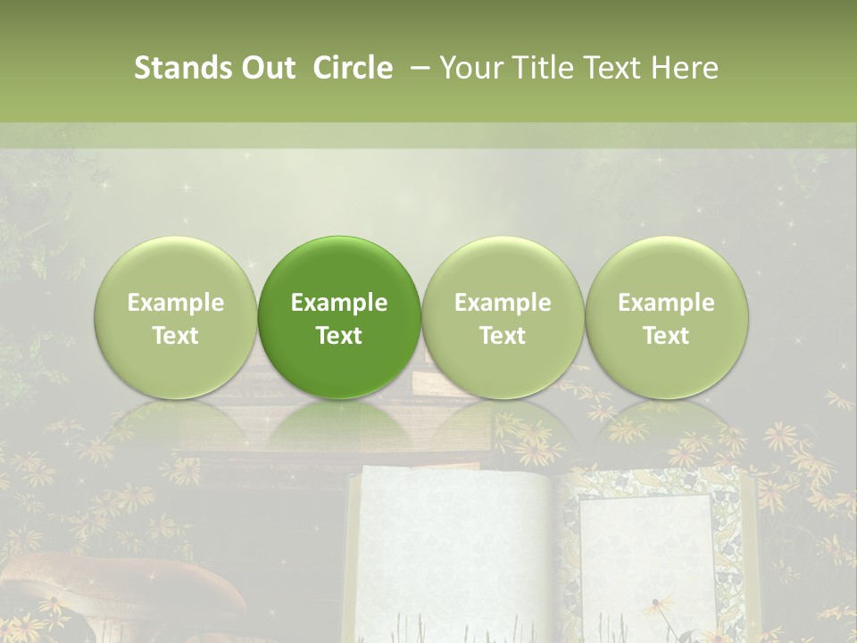 Fantasy Las Zaczarowany PowerPoint Template