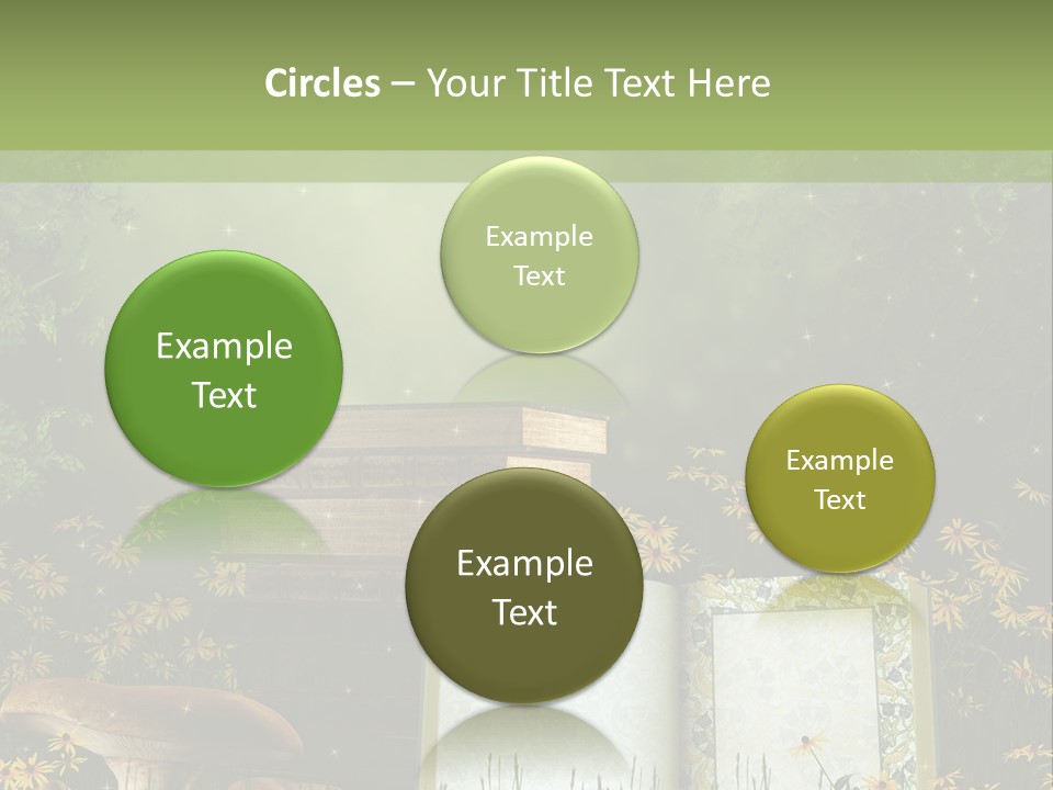 Fantasy Las Zaczarowany PowerPoint Template