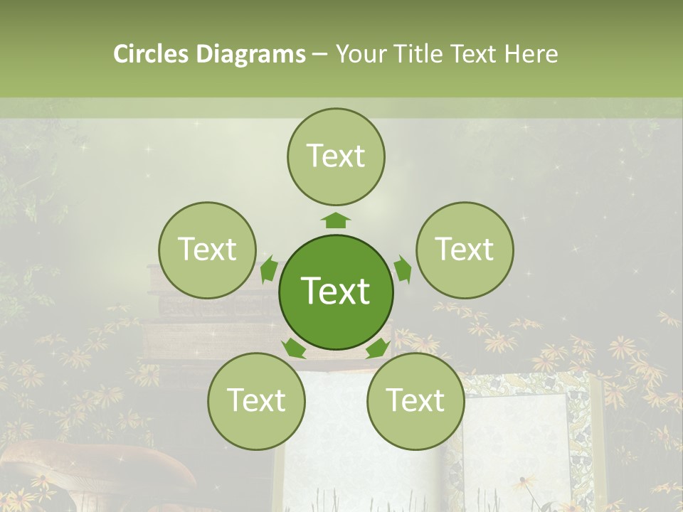 Fantasy Las Zaczarowany PowerPoint Template