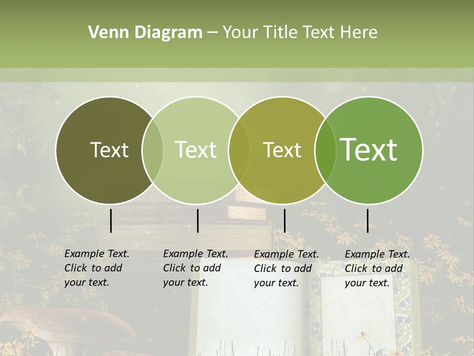 Fantasy Las Zaczarowany PowerPoint Template
