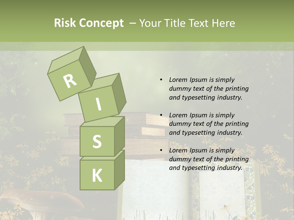 Fantasy Las Zaczarowany PowerPoint Template