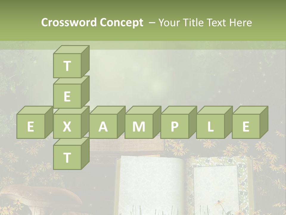 Fantasy Las Zaczarowany PowerPoint Template