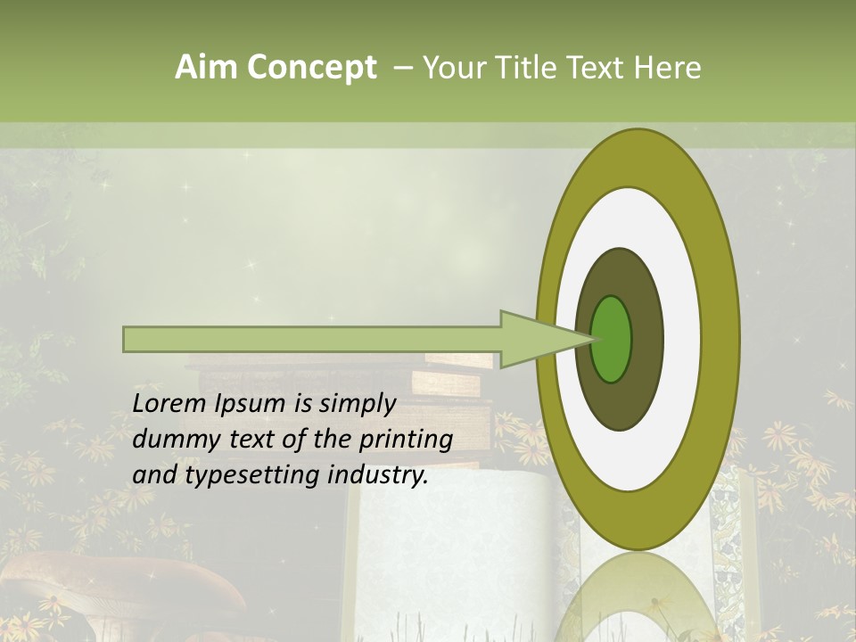 Fantasy Las Zaczarowany PowerPoint Template